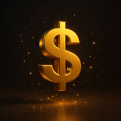 golden dollar sign