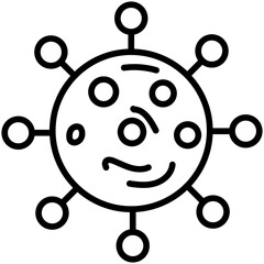 Virus Cell icon vector image. Can be used for Infectious Diseases.