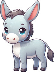 cartoon of donkey