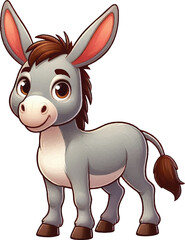 cartoon of donkey