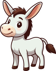 cartoon of donkey