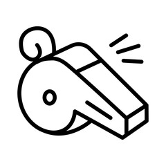 Whistle icon vector image. Can be used for Rugby.