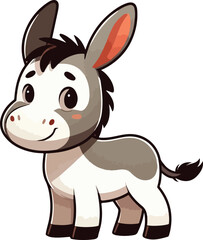 cartoon of donkey