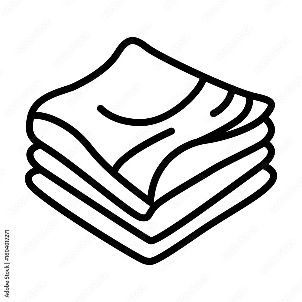 Aufkleber fabric layers icon vector image. can be used for fabric features.
