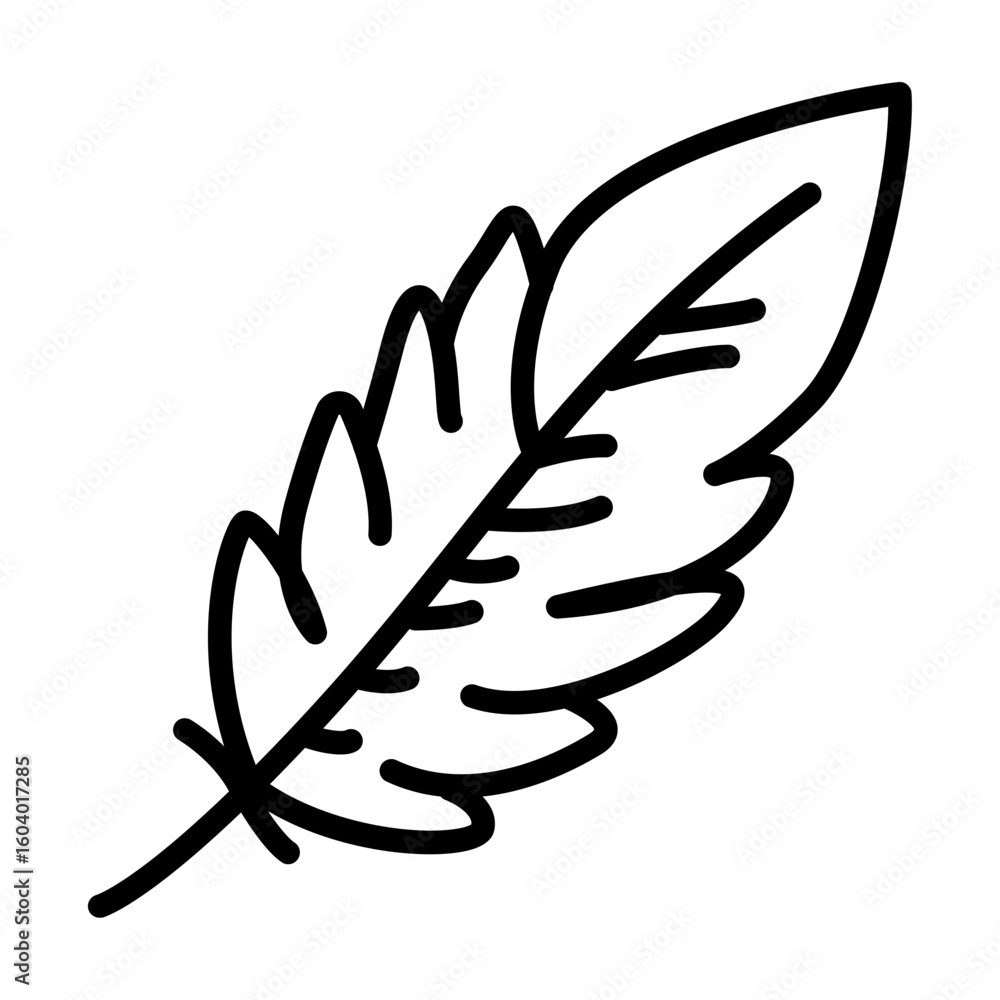 Poster feathers icon vector image. can be used for fabric features.