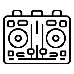 DJ Decks icon vector image. Can be used for Instrument.