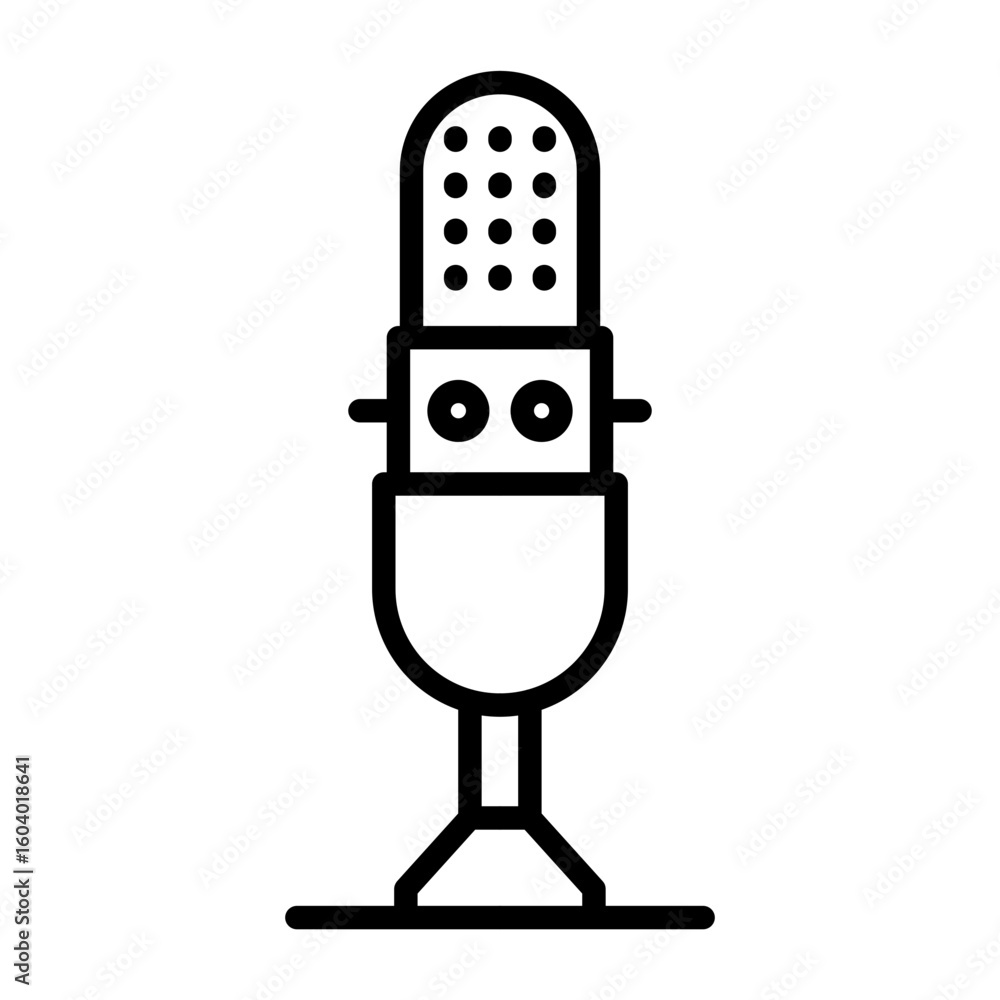 Poster recording icon vector image. can be used for instrument.
