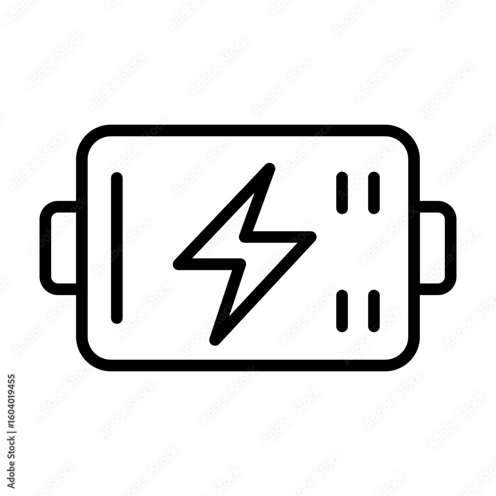 Poster battery unknown icon vector image. can be used for battery and power.