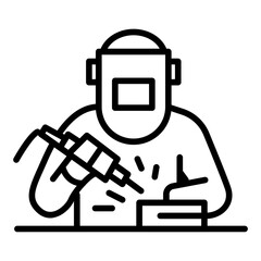 Welding icon vector image. Can be used for Manufacturing.