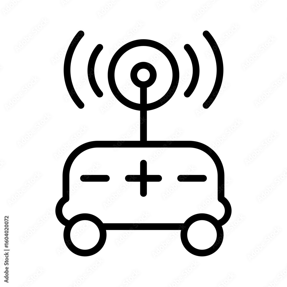 Poster warning icon vector image. can be used for battery and power.