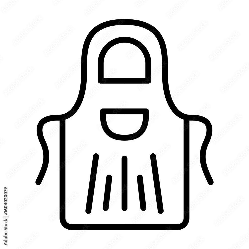 Poster apron icon vector image. can be used for shoemaker.