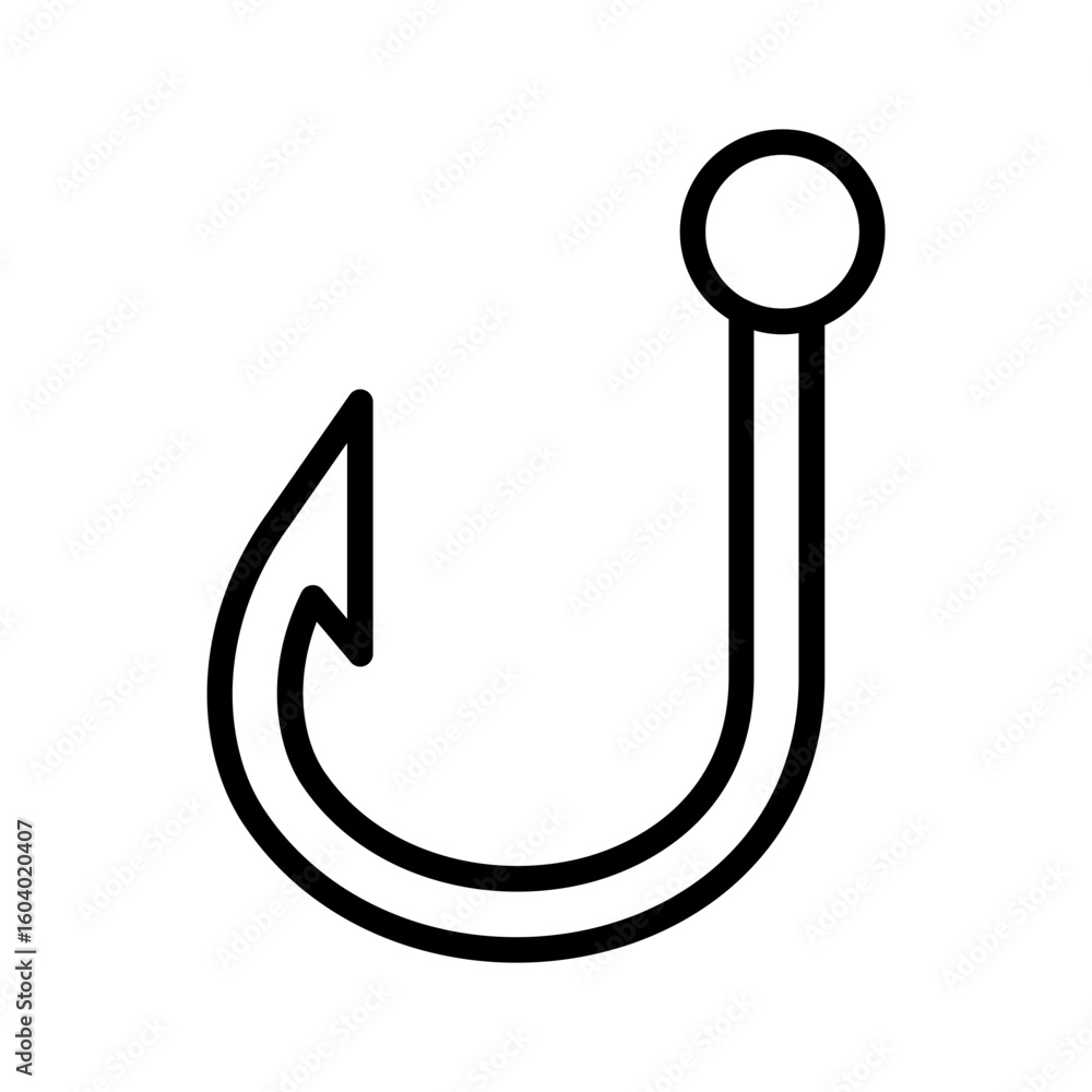Poster hook icon vector image. can be used for shoemaker.