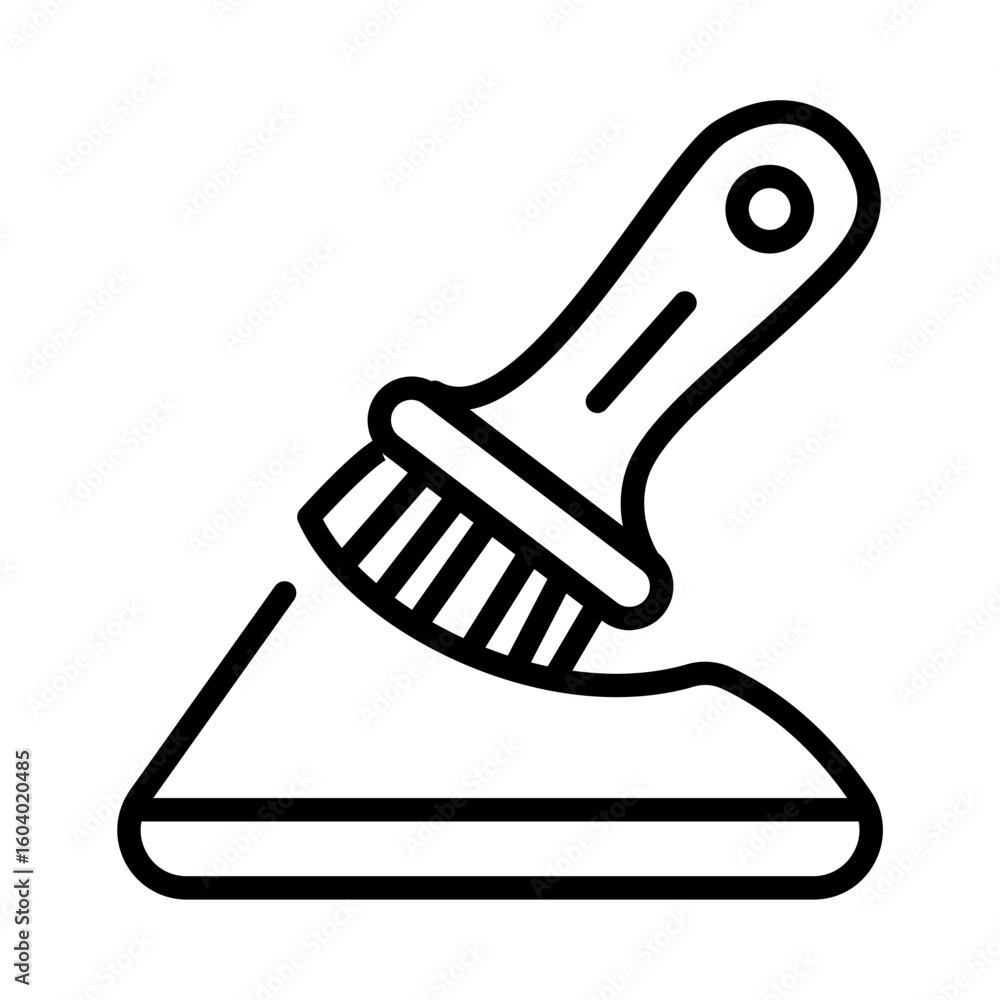 Poster sand paper icon vector image. can be used for shoemaker.