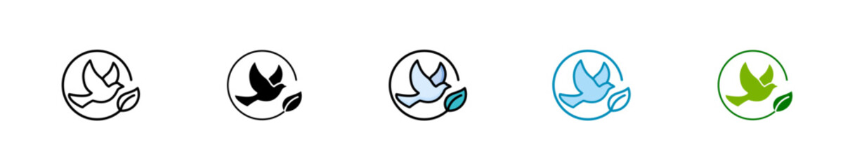 Bird  Icon Set Multiple Style Collection
