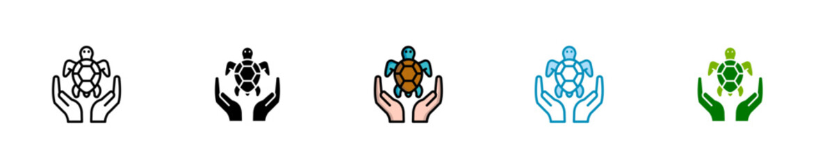 Turtle  Icon Set Multiple Style Collection
