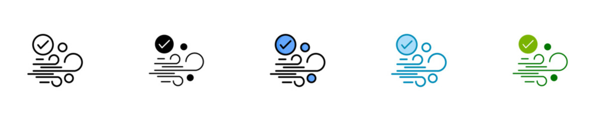 Air Quality  Icon Set Multiple Style Collection
