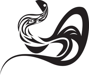 Rooster bird vector tribal . suitable for sticker and tattoo