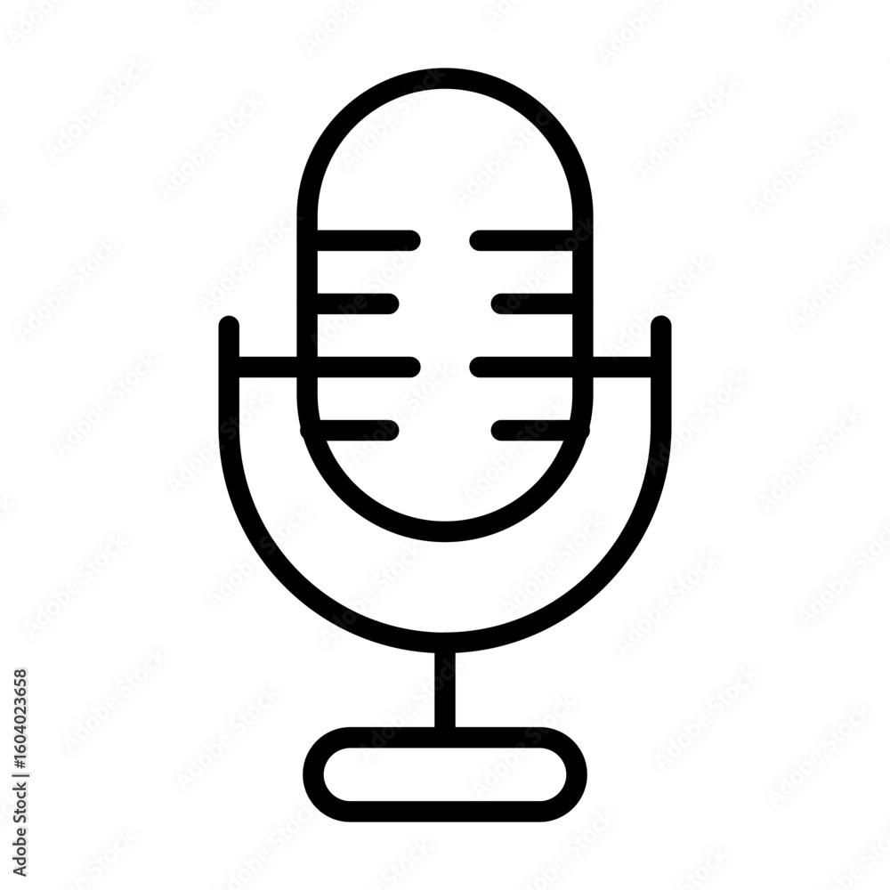 Poster voice recognition icon vector image. can be used for biometrics.