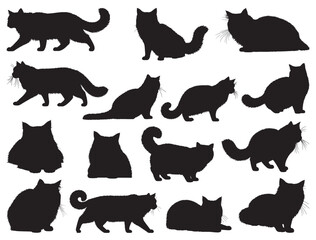 RAGDOLL CAT SILHOUETTE.