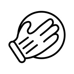 Bowling Glove icon vector image. Can be used for Bowling.