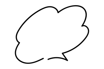 手書き風のシンプルで可愛い吹き出し