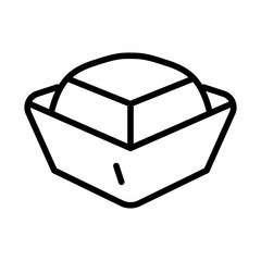 Gold Ingot icon vector image. Can be used for Luxury.