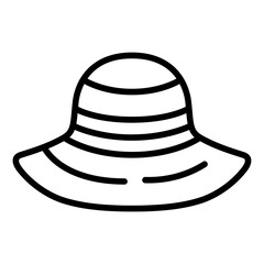 Pamela Hat icon vector image. Can be used for Luxury.