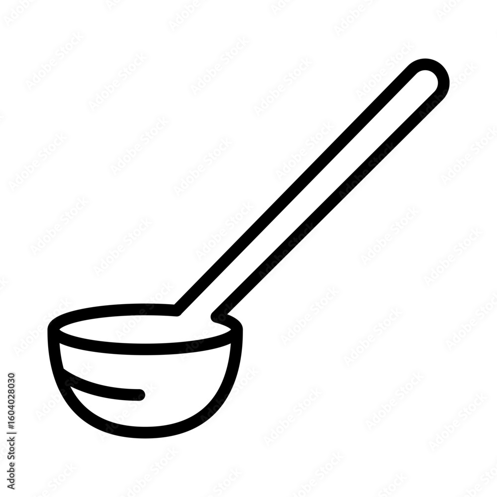Poster ladle icon vector image. can be used for mettalurgy.