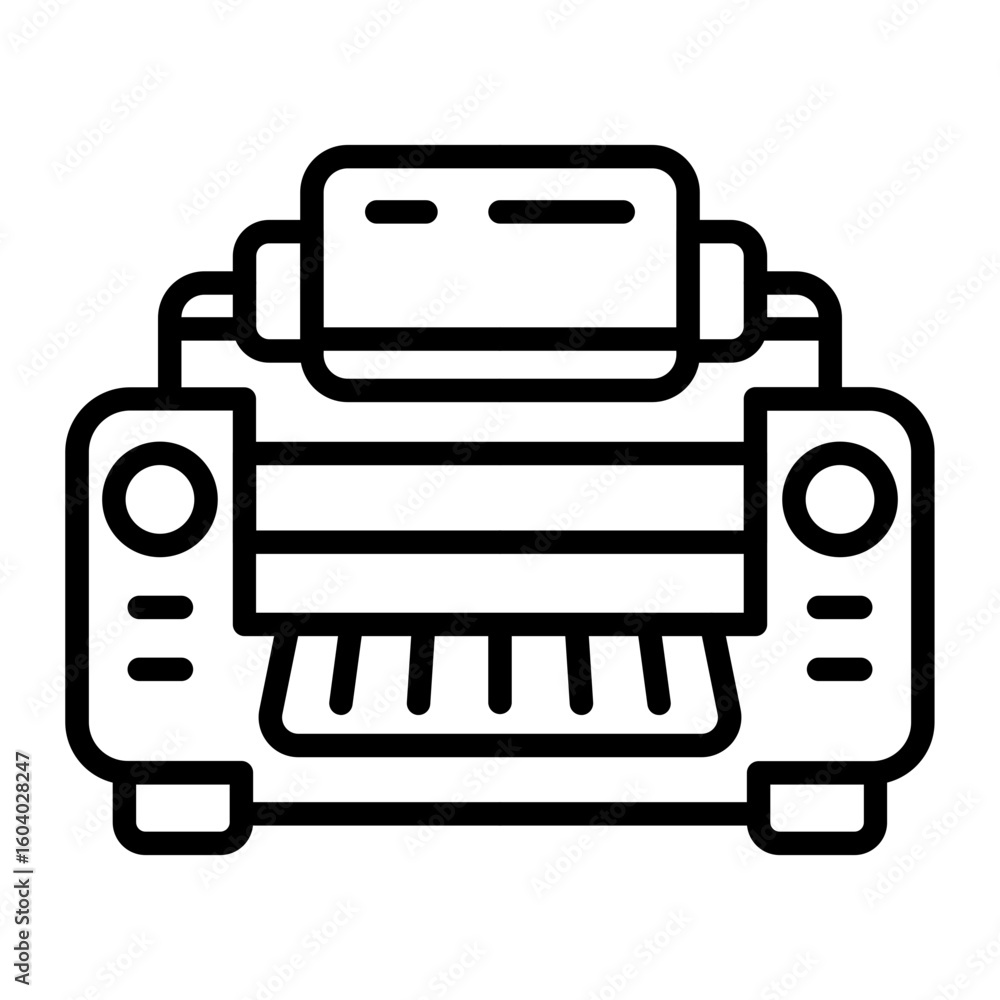 Poster rolling machine icon vector image. can be used for mettalurgy.