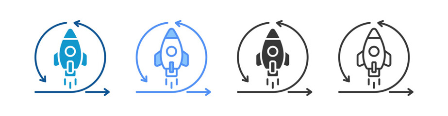 Agile Icon Set Multiple Style Collection