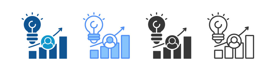 Entrepreneur Icon Set Multiple Style Collection