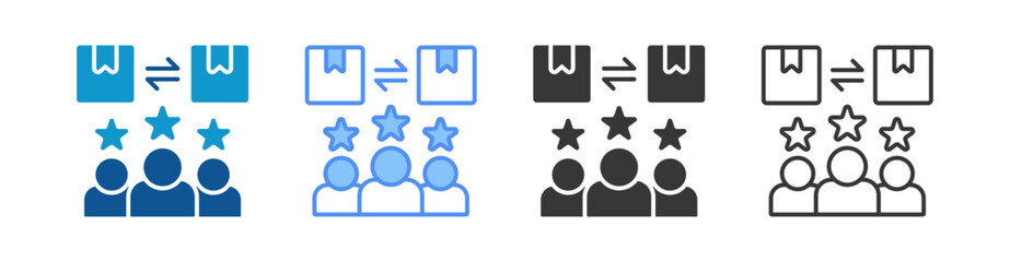 Product Icon Set Multiple Style Collection