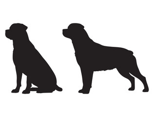 ROTTWEILER DOG SILHOUETTE