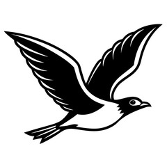 Flying Bird Silhouette vector