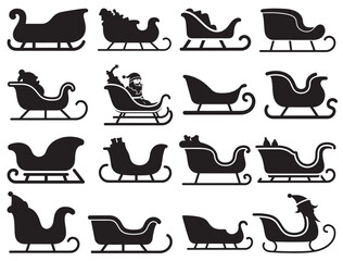 SANTA SLEIGH SILHOUETTE