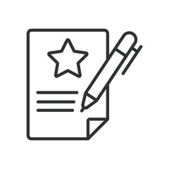 Inspiration text, icon in line design. Inspiration text, uplifting phrase, self-improvement, personal growth on white background vector. Inspiration text, editable stroke icon