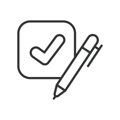 Editing, icon in line design. Editing, content, text, revision, document, pencil, proofreading on white background vector. Editing, editable stroke icon
