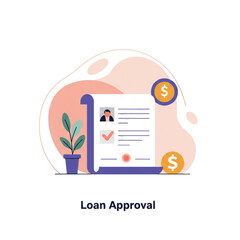 Real estate agency Loan Approval icon transparent background