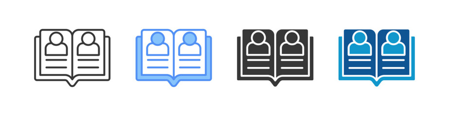 Alumni Icon Set Multiple Style Collection