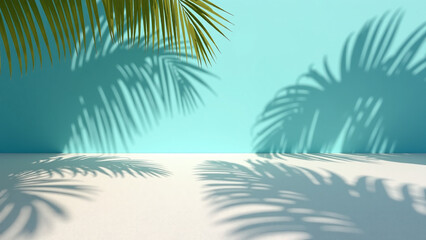 Fototapeta premium White sand glows under swaying palms and turquoise tides of quiet. 