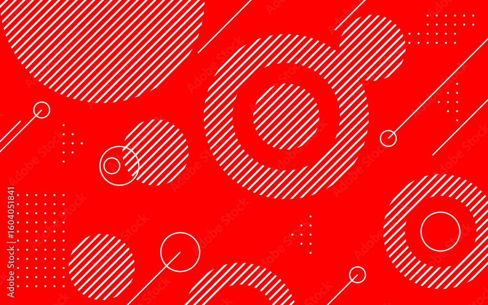 Poster tech red background, bold red tech pattern with circles and lines, strong red tech-style background 