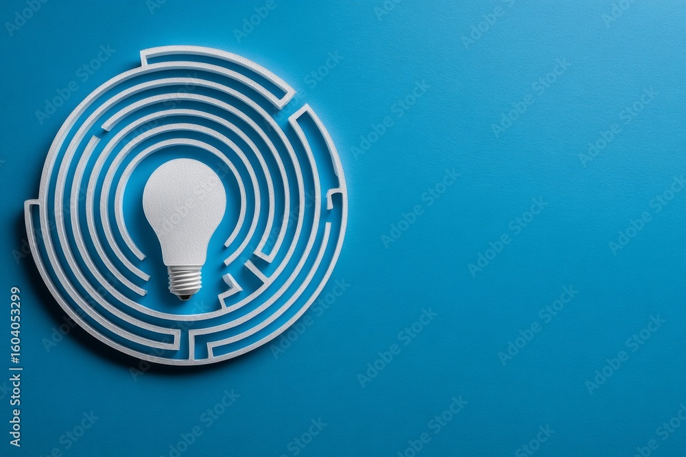 Poster the idea of resolving a complicated issue is giving rise to an innovative solution