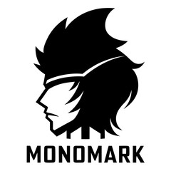 characters, mascot, vertical, ape, chimpanzee, gorilla, orangutan, outline, illustration, monkey, primate, animal, vector, icon symbol, animal body part, animal head, in silhouette, gangster, bandit, 