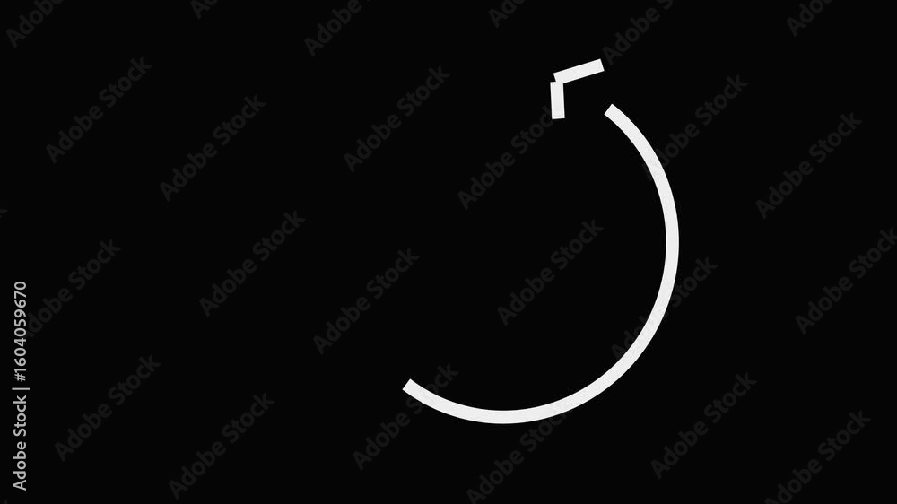 Poster futuristic loading animation with white neon ring perfect for modern tech visuals apps and digital p