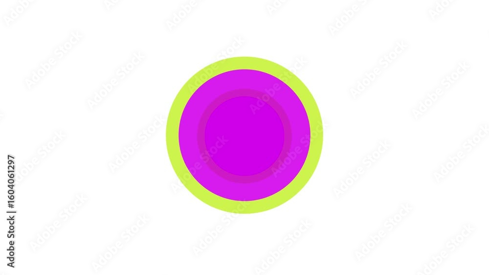 Poster beautiful circular motion animation. seamless loop for relaxing visuals, modern design elements, vj 