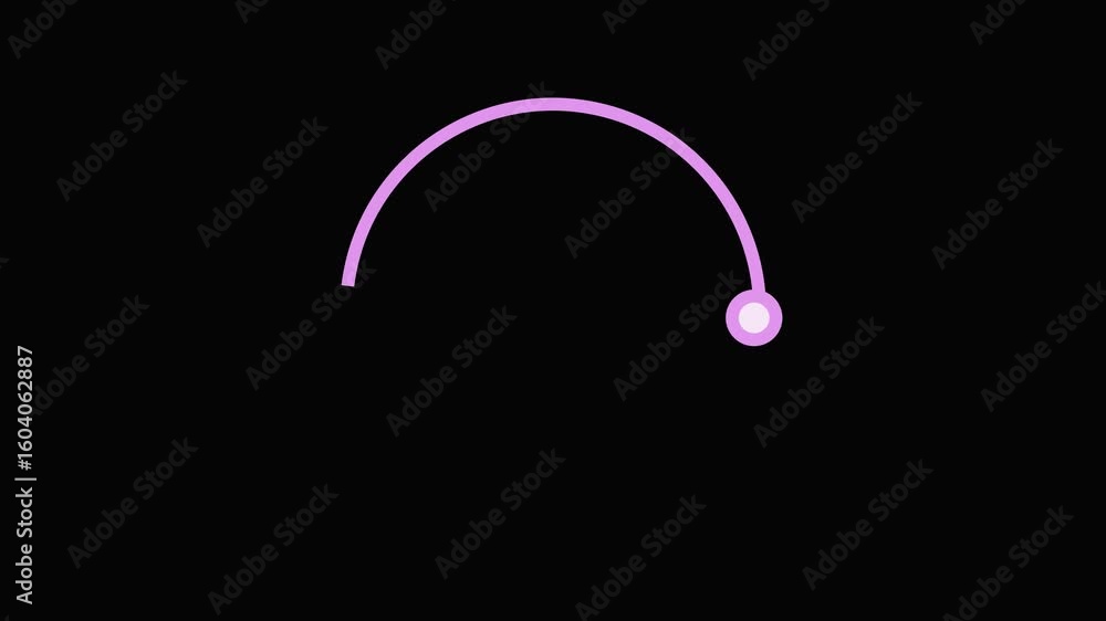Poster modern violet neon loading circle animation with smooth rotation perfect for tech progress bars and 