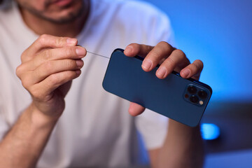 The Innovative Smartphone Cleaning Device is Being Demonstrated During Use and Functionality