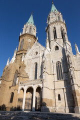 Vienna - Gothic west facade of monastery church in Klosterneuburg
