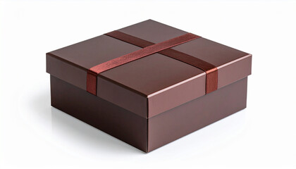 Elegant Gift Box: A sophisticated, square-shaped gift box, wrapped with a subtle ribbon, stands as a symbol of thoughtfulness and anticipation. Perfect for any celebratory occasion.