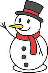 Snowman Chrismass Vector designs